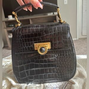 RARE Versace Medusa Alligator Vintage Bag